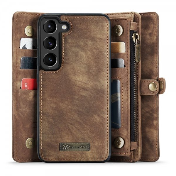 CaseMe Samsung Galaxy S23 Cover 008 Series Aftageligt Cover Brun