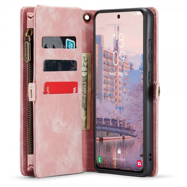 CaseMe Samsung Galaxy S23 Cover 008 Series Aftagelig Skal Rosa