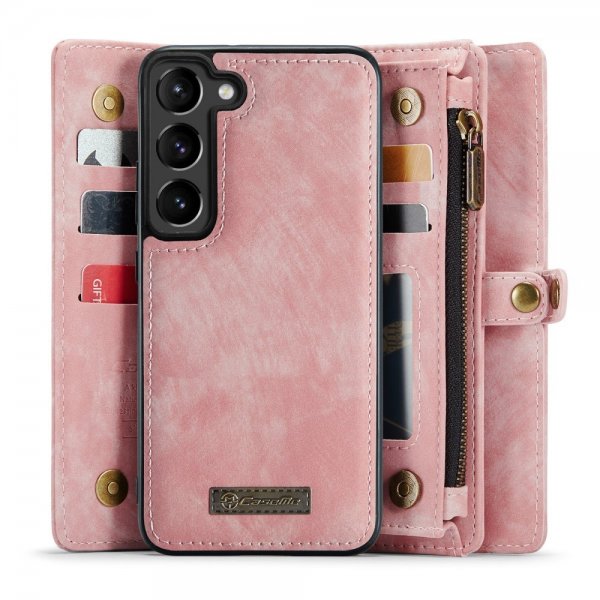 CaseMe Samsung Galaxy S23 Cover 008 Series Aftagelig Skal Rosa