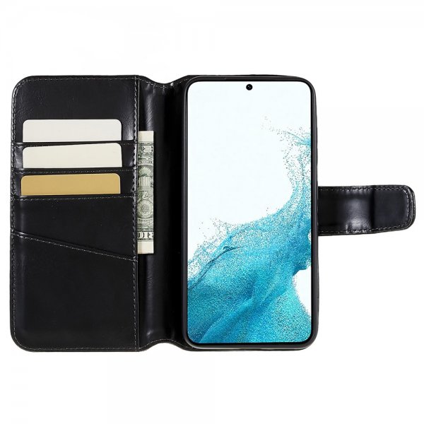 Nordic Covers Samsung Galaxy S23 Cover Essential Leather Raven Black