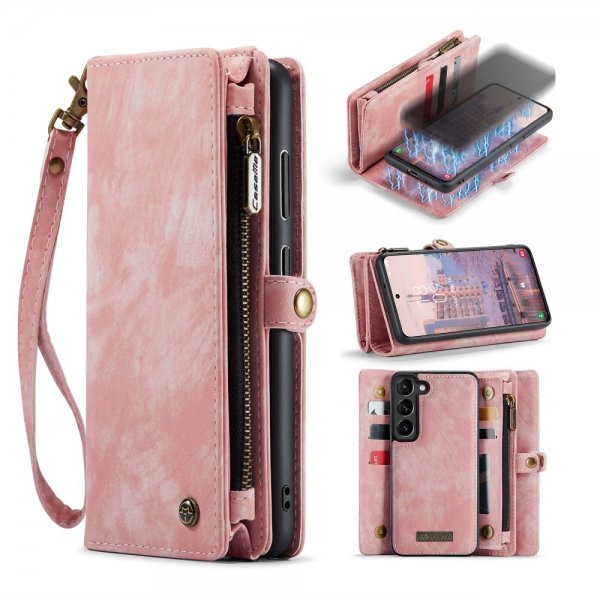 CaseMe Samsung Galaxy S23 Plus Cover 008 Series Aftageligt Cover Rosa
