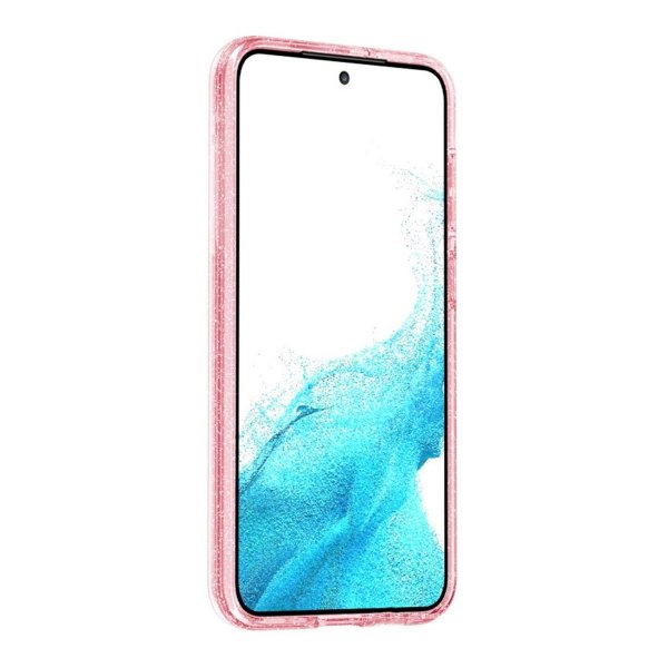 Samsung Galaxy S23 Plus Cover Glitter MagSafe Rosa