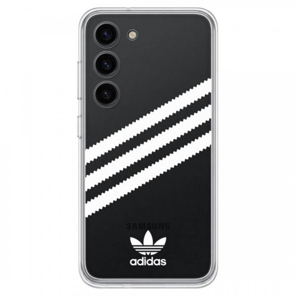 Adidas Samsung Galaxy S23 Plus Cover ELLER Bagcover Samba Sort Hvid