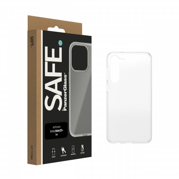 SAFE by PanzerGlass Samsung Galaxy S23 Plus Cover Soft TPU Case Transparent