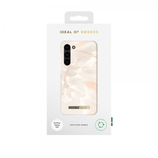 Ideal of Sweden Samsung Galaxy S23 Cover Fashion Case Rose Pearl Marble