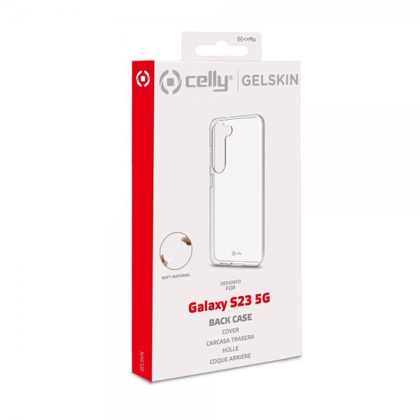 Celly Samsung Galaxy S23 Cover GELSKIN Transparent
