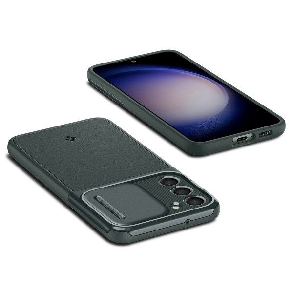 Spigen Samsung Galaxy S23 Cover Optik Armor Abyss Green