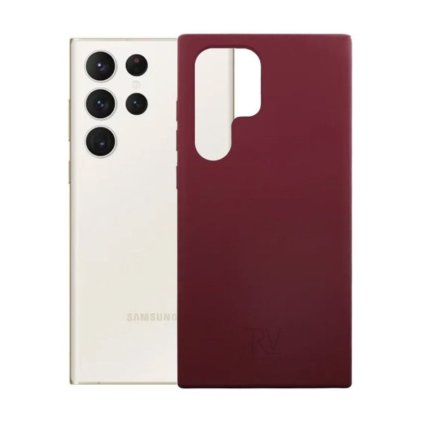 Rvelon Samsung Galaxy S23 Ultra Silikone Cover Rød