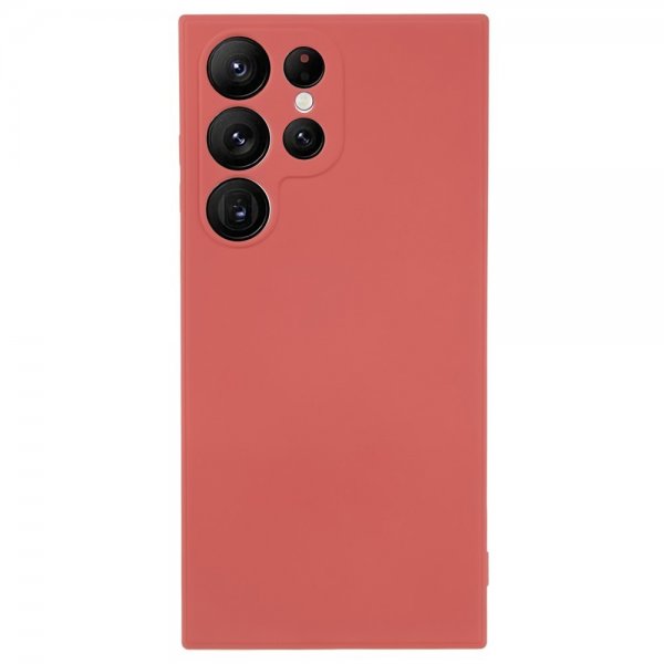 Samsung Galaxy S23 Ultra Cover Gummeret Rød