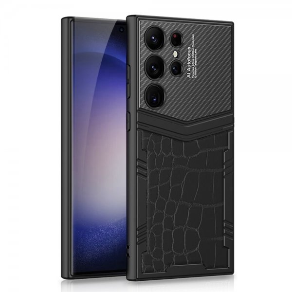 GKK Samsung Galaxy S23 Ultra Cover Mønster Krokodille