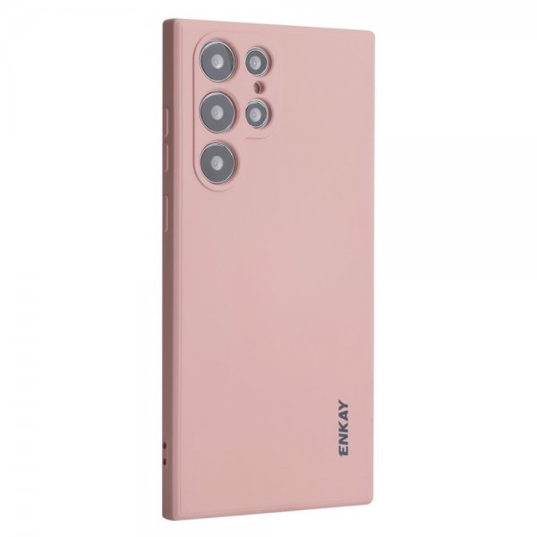 Enkay Samsung Galaxy S23 Ultra Cover Silikone Pink