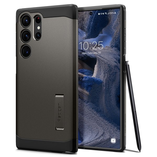 Spigen Samsung Galaxy S23 Ultra Cover Tough Armor Gunmetal