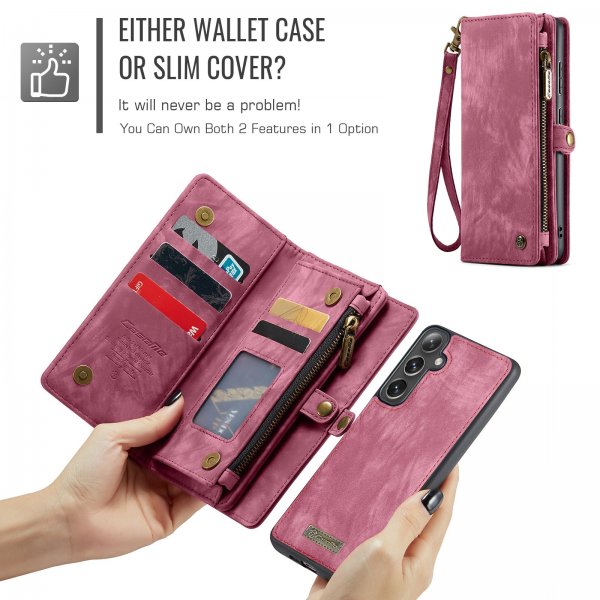 CaseMe Samsung Galaxy S24 FE Etui 008 Series Aftageligt Cover Rød