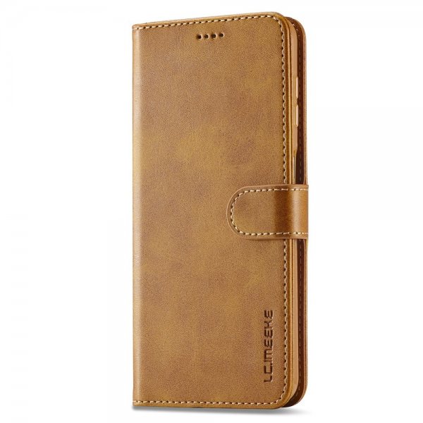 Lc.Imeeke Samsung Galaxy S24 FE Etui med Kortlomme Standfunktion Lysebrun