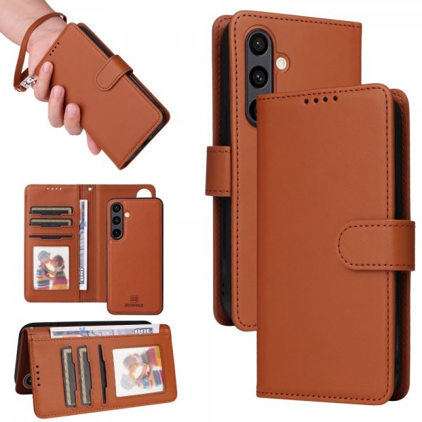 Betopnice Samsung Galaxy S24 FE Etui med Aftageligt Cover 005 Brun