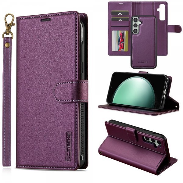 Lc.Imeeke Samsung Galaxy S24 FE Etui med Aftageligt Cover L2 Series MagSafe Lilla