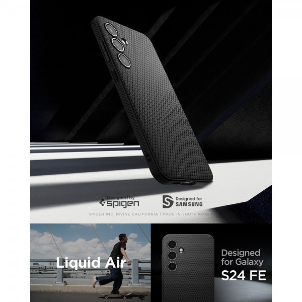 Spigen Samsung Galaxy S24 FE Cover Liquid Air Matte Black