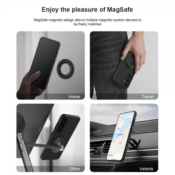 Nillkin Samsung Galaxy S24 FE Cover Super Frosted Shield Pro MagSafe Sort