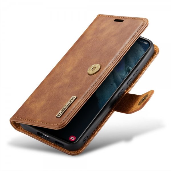 Dg.Ming Samsung Galaxy S24 Etui med Aftageligt Cover Brun