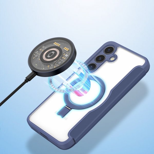 Dux Ducis Samsung Galaxy S24 Cover Skin X Pro Series Kickstand MagSafe Blå