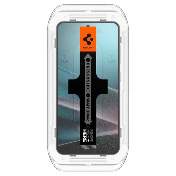 Spigen Samsung Galaxy S24/Galaxy S25 Skærmbeskyttelse GLAS.tR EZ Fit Privacy 2-pak