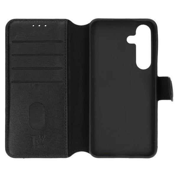Rvelon Samsung Galaxy S24 Etui Ægte Læder Sort