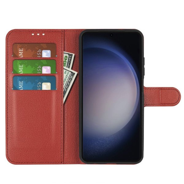 Samsung Galaxy S24 Cover med Stativ Brun