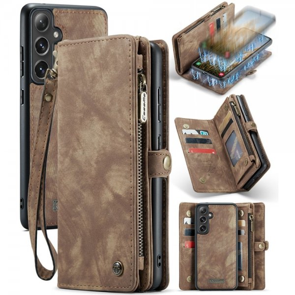 CaseMe Samsung Galaxy S24 Plus Etui 008 Series Aftageligt Cover Brun