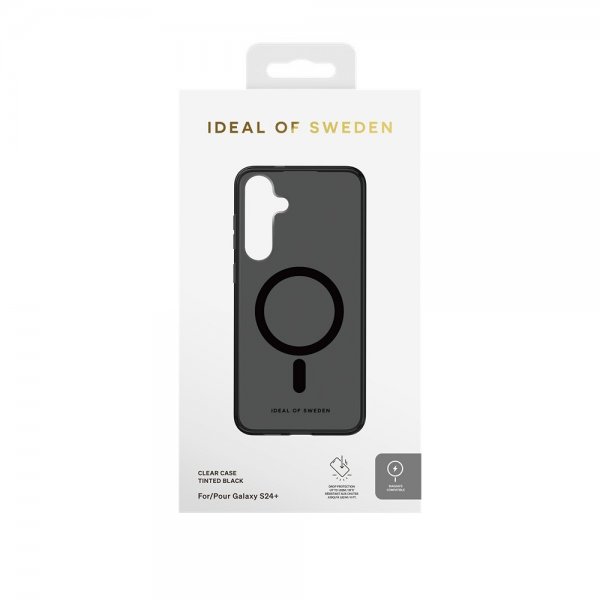 Ideal of Sweden Samsung Galaxy S24 Plus/Galaxy S25 Plus Cover Clear Case MagSafe Tinted Black