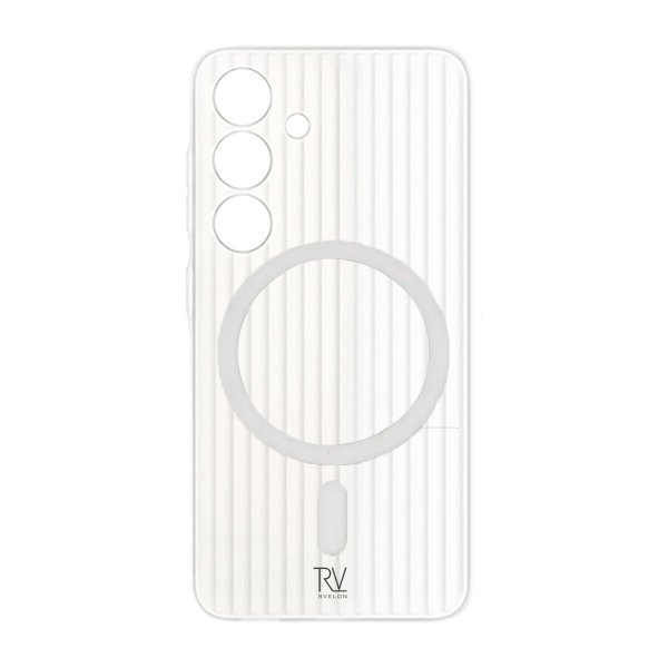 Rvelon Samsung Galaxy S24 Plus Cover Riflet MagSafe Hvid