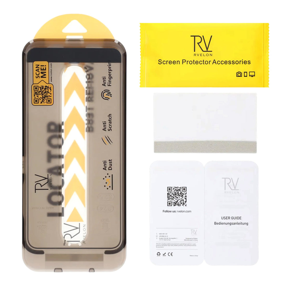 Rvelon Samsung Galaxy S24 Plus/S25 Plus Skærmbeskytter Monteringsramme
