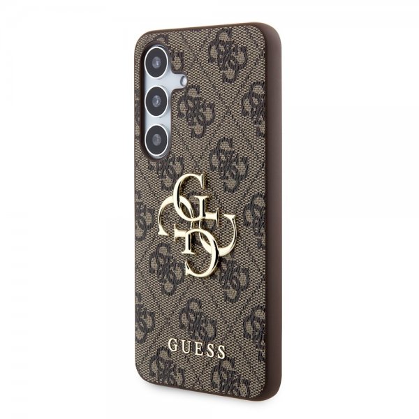 Guess Samsung Galaxy S24 Plus Cover 4G Metal Logo Brun