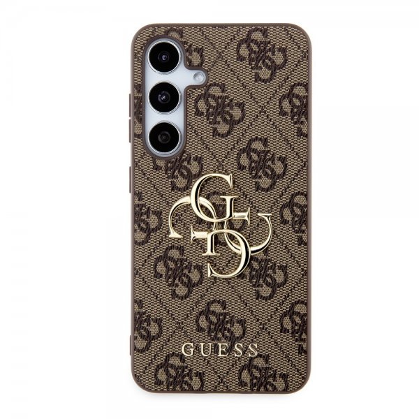 Guess Samsung Galaxy S24 Plus Cover 4G Metal Logo Brun