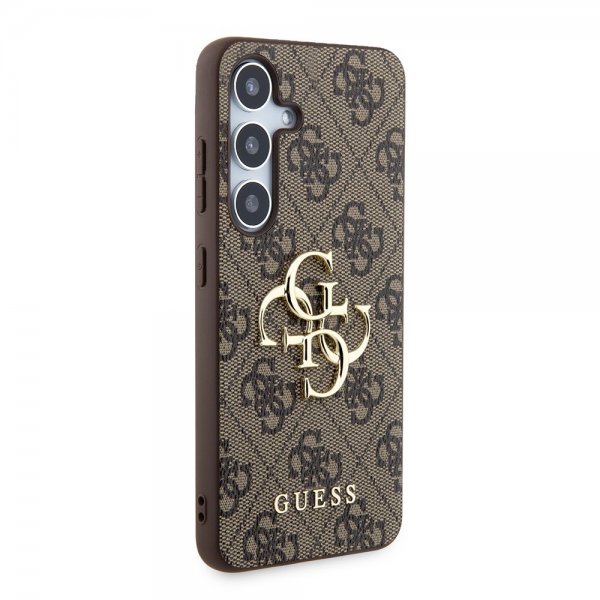 Guess Samsung Galaxy S24 Plus Cover 4G Metal Logo Brun