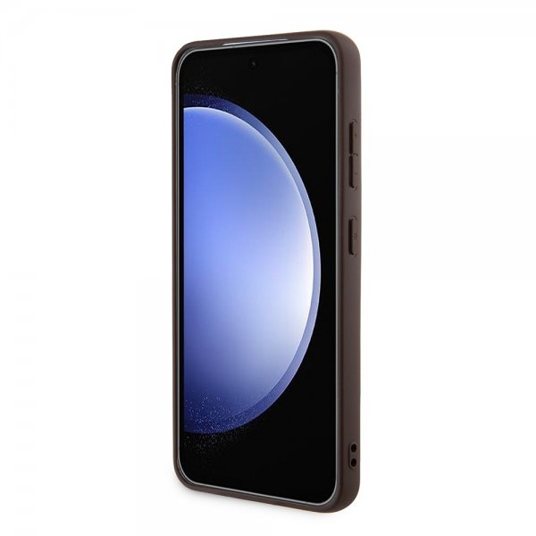 Guess Samsung Galaxy S24 Plus Cover 4G Metal Logo Brun