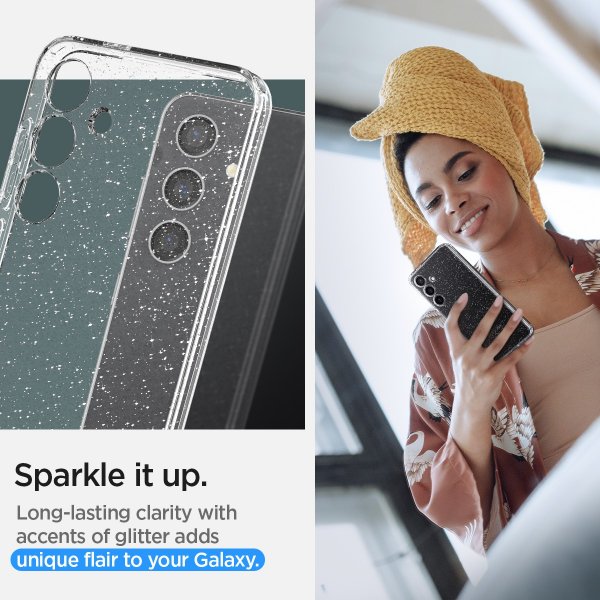 Spigen Samsung Galaxy S24 Plus Cover Liquid Crystal Glitter Crystal Quartz