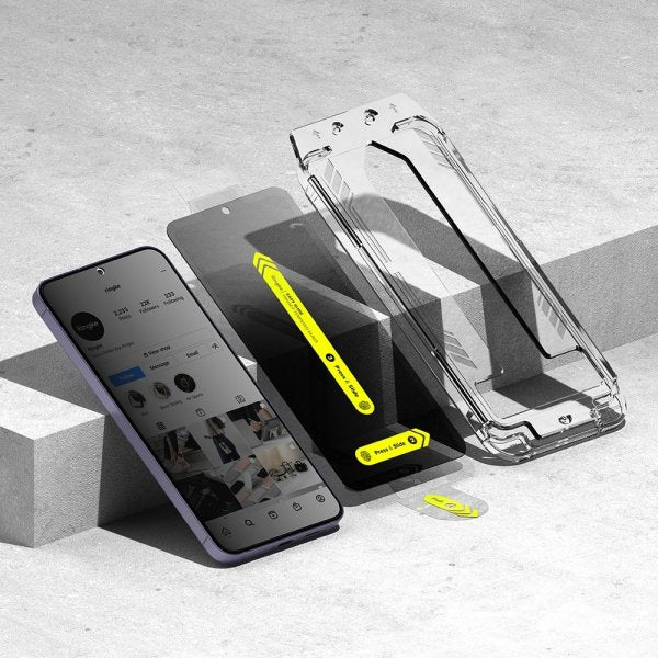 Ringke Samsung Galaxy S24 Plus Skærmbeskyttelse Easy Slide Privacy 2-pak