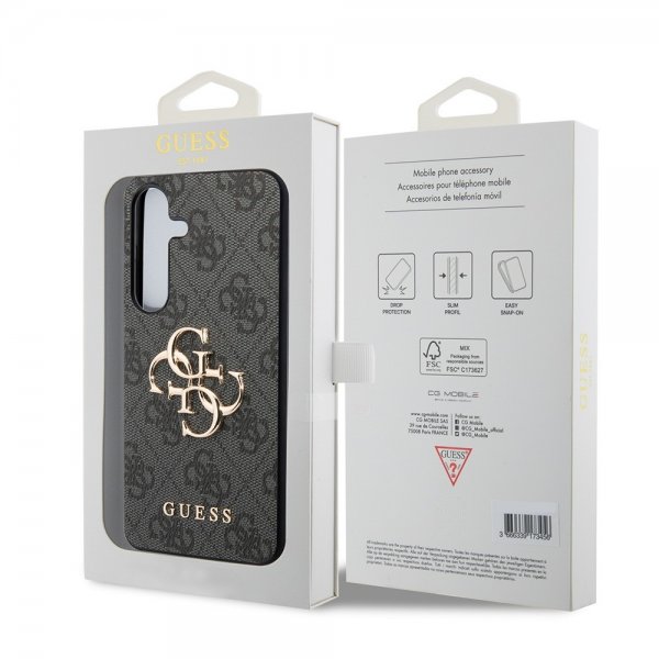 Guess Samsung Galaxy S24 Cover 4G Metal Logo Sort