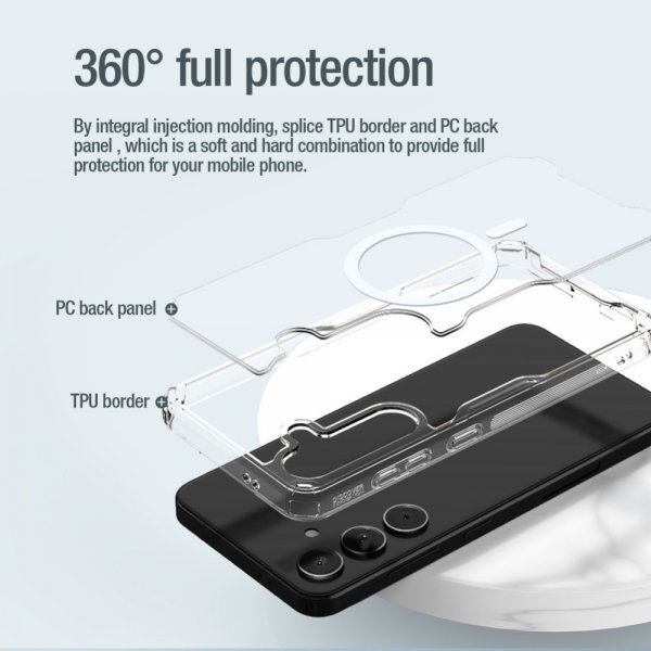 Nillkin Samsung Galaxy S24 Cover Nature Pro Series MagSafe Transparent
