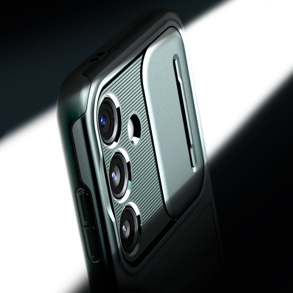 Spigen Samsung Galaxy S24 Cover Optik Armor Abyss Green