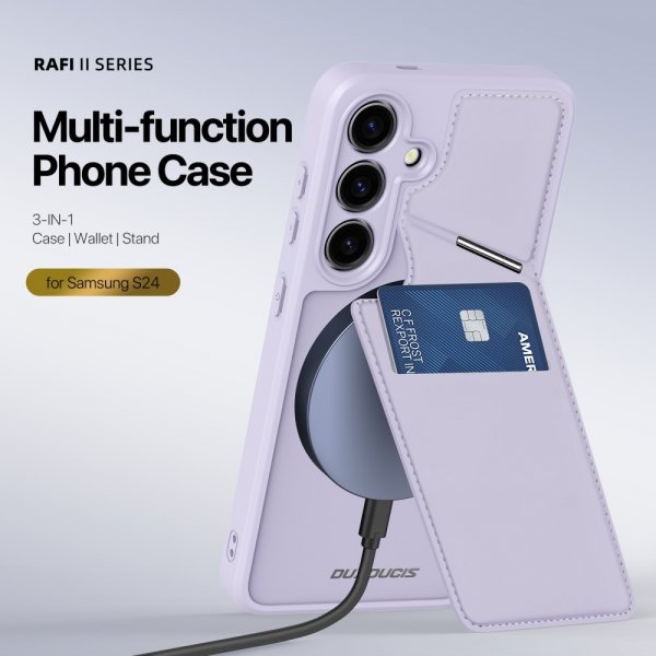 Dux Ducis Samsung Galaxy S24 Cover Rafi II Series MagSafe Lilla