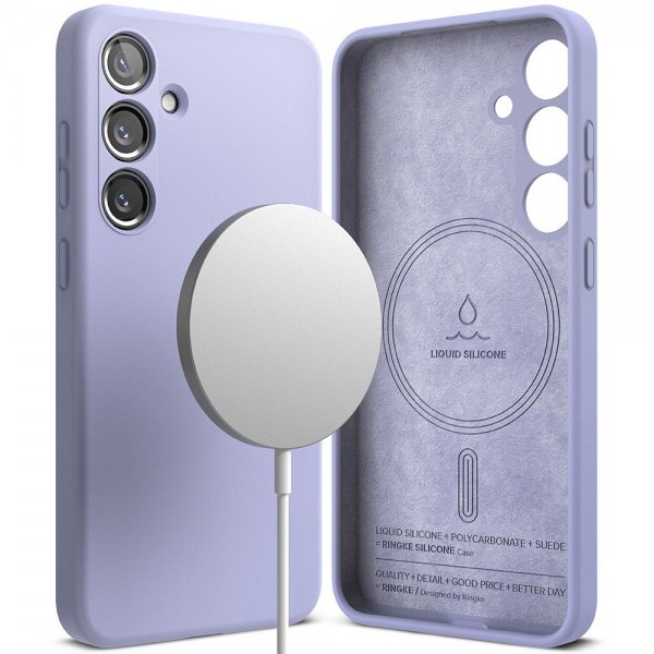 Ringke Samsung Galaxy S24 Cover Silikone Magnetisk Lavendel