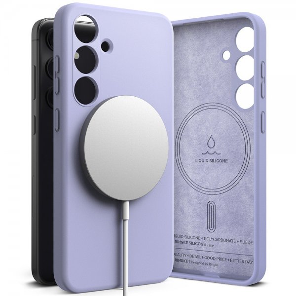 Ringke Samsung Galaxy S24 Cover Silikone Magnetisk Lavendel