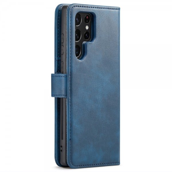 Dg.Ming Samsung Galaxy S24 Ultra Etui med Aftageligt Cover Blå