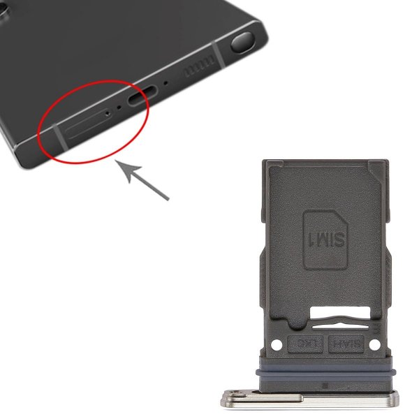 Samsung Galaxy S24 Ultra SIM-kortholder - Sølv