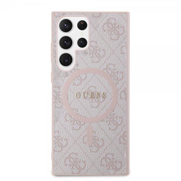 Guess Samsung Galaxy S24 Ultra Cover 4G Pattern MagSafe Rosa