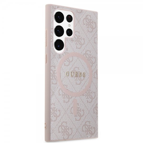 Guess Samsung Galaxy S24 Ultra Cover 4G Pattern MagSafe Rosa