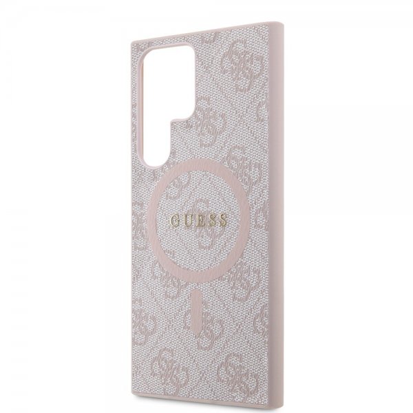Guess Samsung Galaxy S24 Ultra Cover 4G Pattern MagSafe Rosa