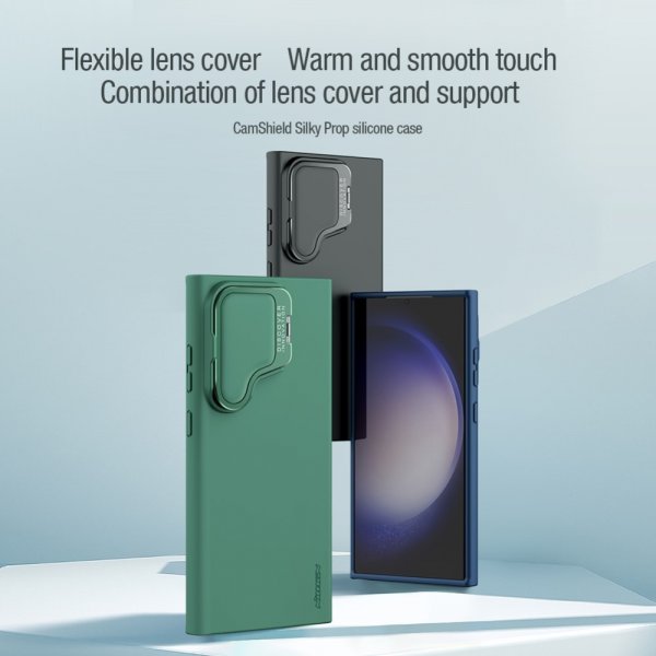 Nillkin Samsung Galaxy S24 Ultra Cover CamShield Silky Prop Blå