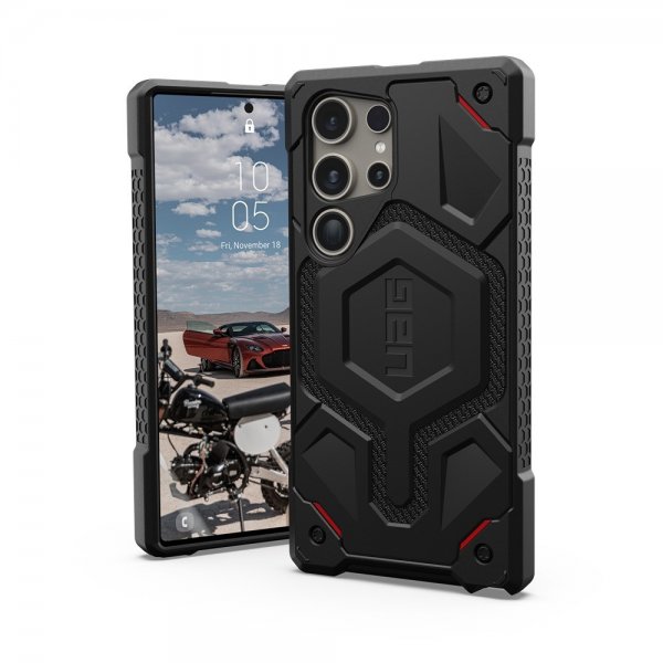 Urban Armor Gear (UAG) Samsung Galaxy S24 Ultra Cover Monarch Pro Kevlar MagSafe Sort